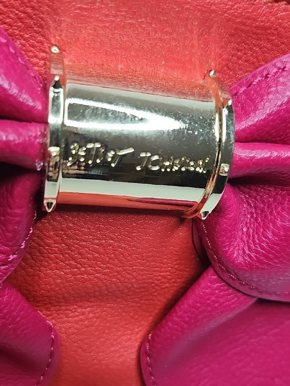 Betsey Johnson Red Orange Bow Wristlet Clutch NWOT